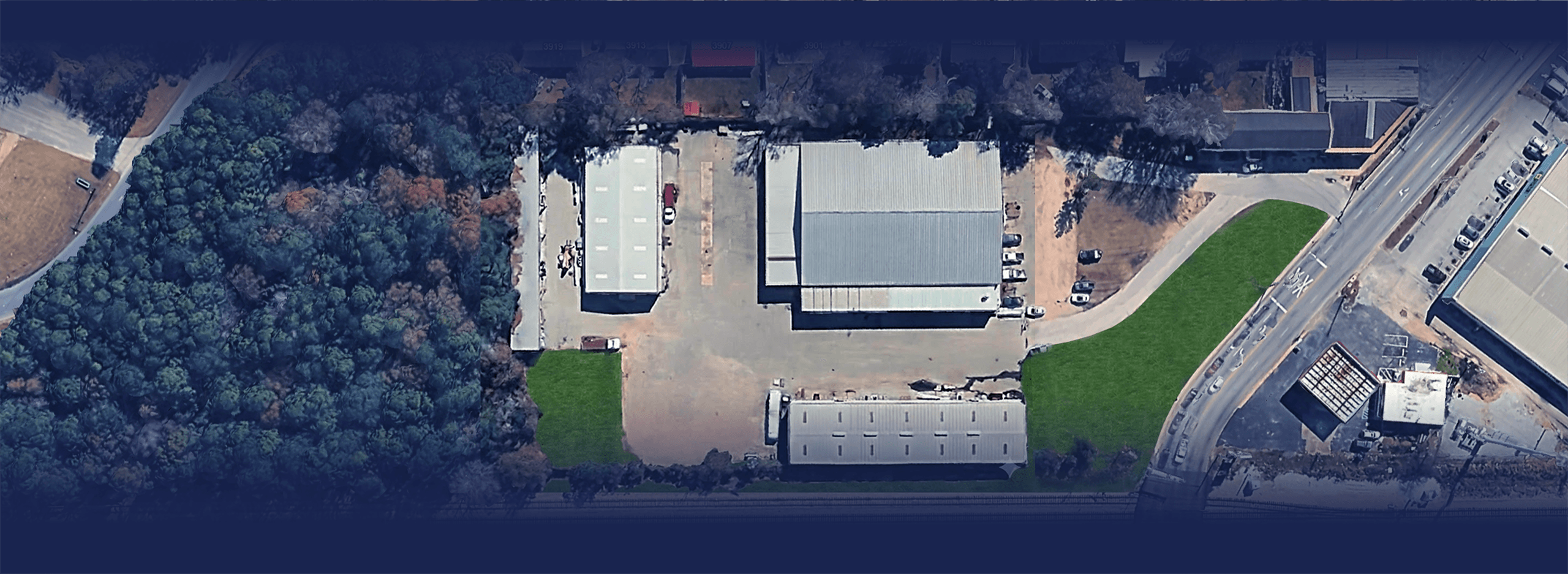 Aerial view of JMC Fabrication facility