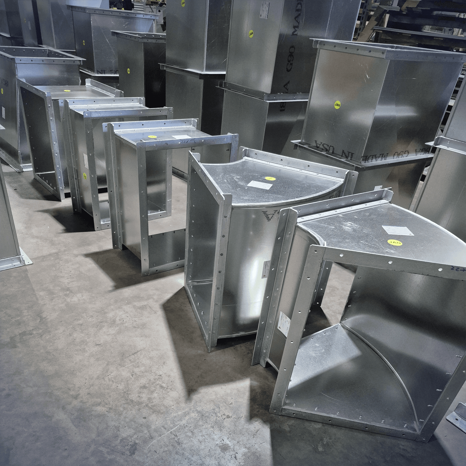 Duct fabrication detail