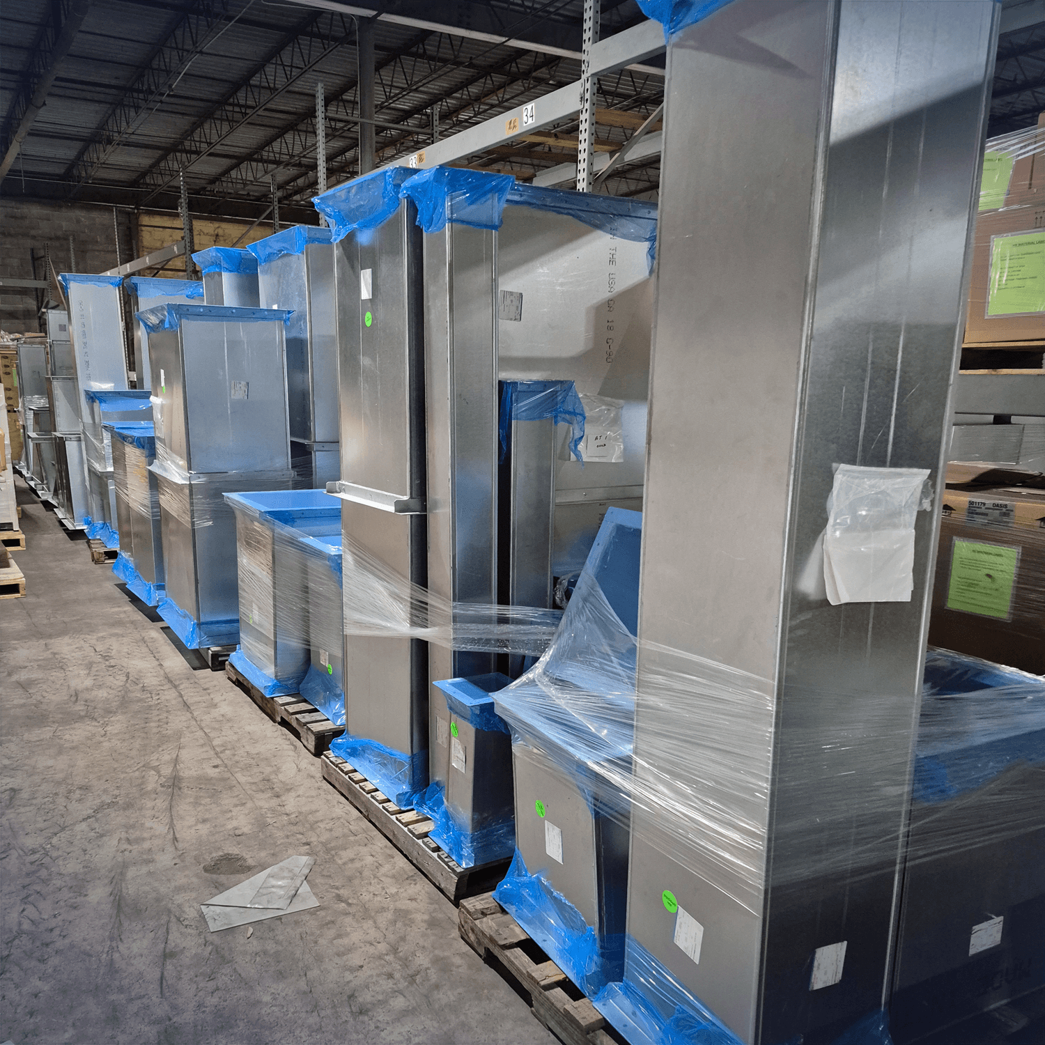 Segregated fabrication area